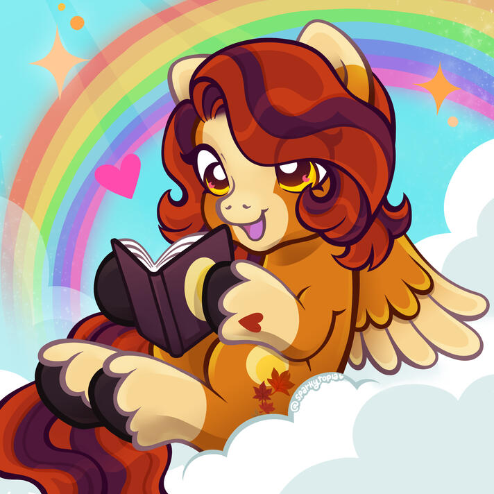 October Moon - Reading Rainbow YCH